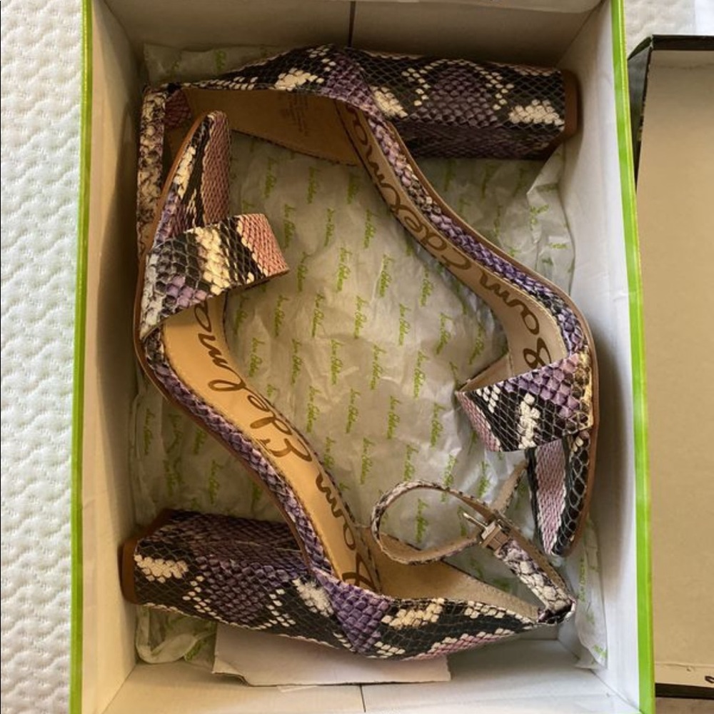 Sam Edelman - Leather Snake Print Heels